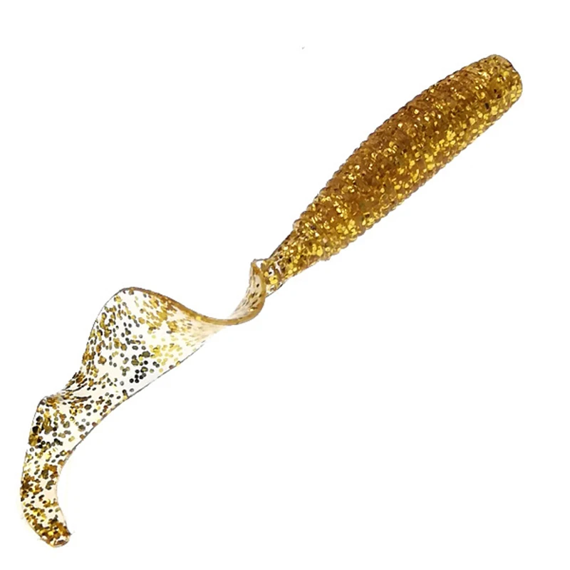 10 шт./лот кудрявые длинные хвосты рыболовные приманки черви Мягкая приманка 85 мм 5