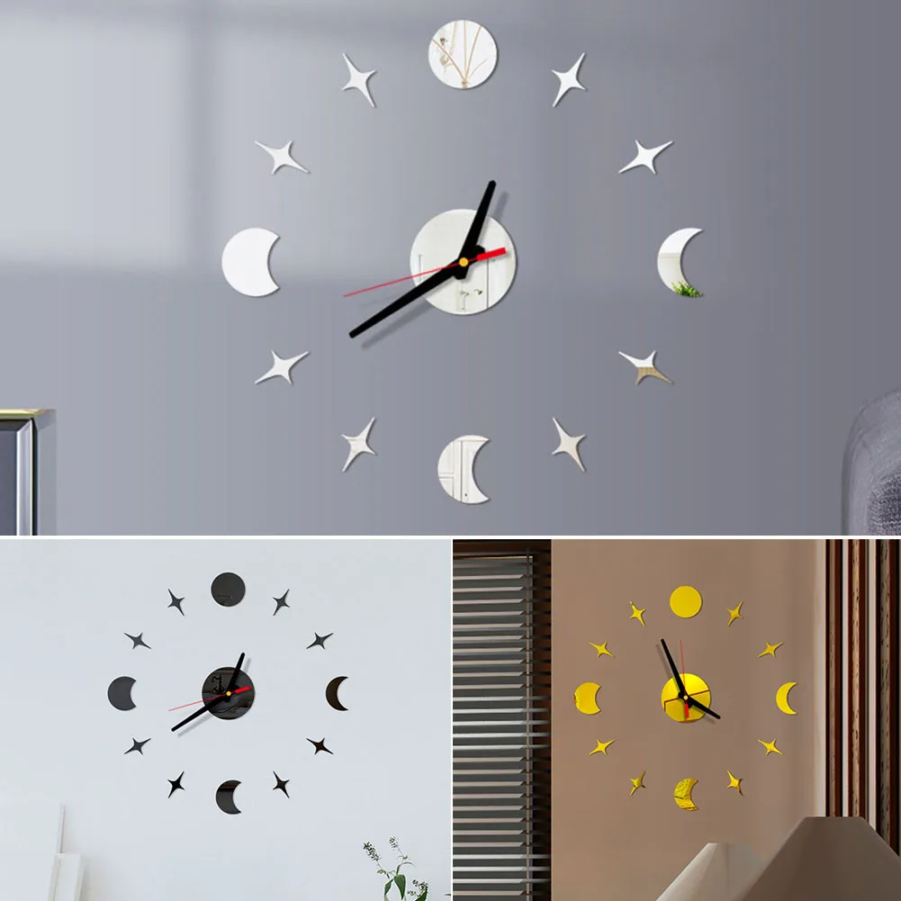 

DIY Digital Wall Clock 3D Acrylic Sticker Modern Design Large Silent Clock Home Office Decor Wall Watch For Living Room Decora