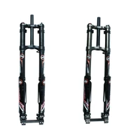 bicycle front fork double shoulder pneumatic front fork mountain bike dh off road shock absorption adjustment riding equipment