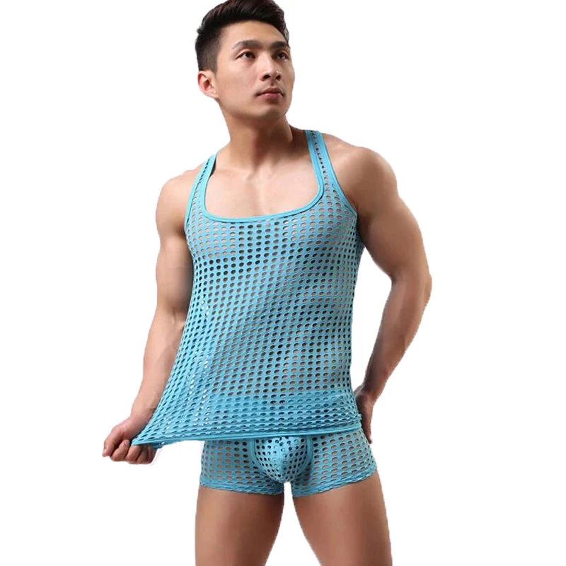 

Fashion Funny fashion Hollow Men 1 pcs high quality Sexy vest