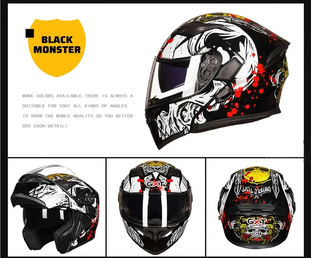 HiMISS двойные линзы мотоциклетные шлемы полулицевые ABS мотоциклетный шлем |