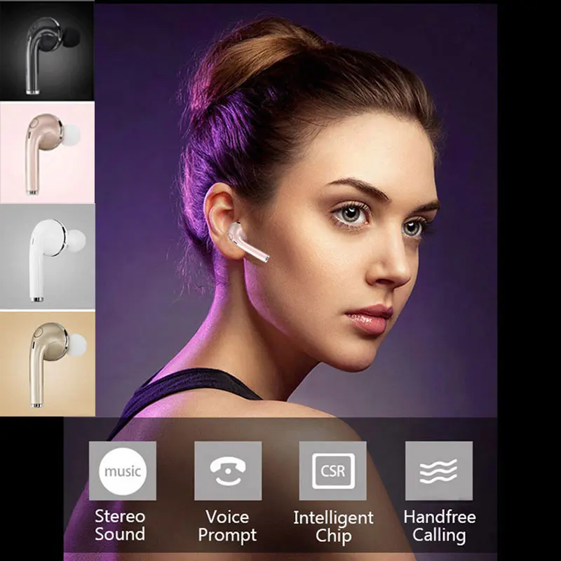 Беспроводные мини наушники Bluetooth гарнитура вкладыши стереонаушники Tws для Iphone