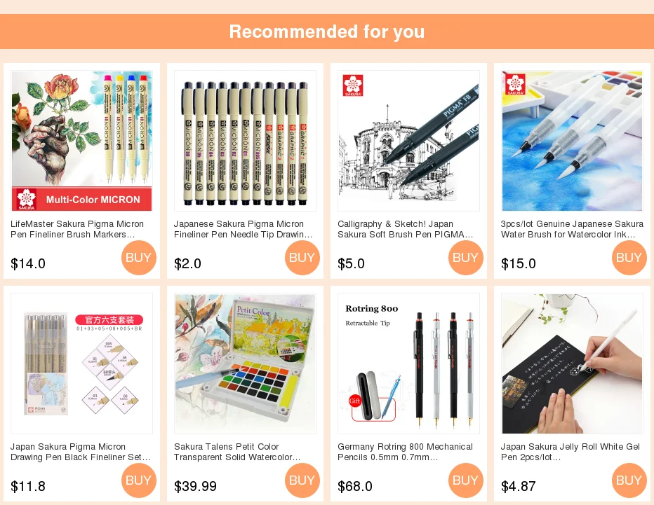 Япония Sakura Fineliner Микрон ручка для рисования красочные иглы ручка манга Дизайн Эскиз лайнер акварель товары для рукоделия XSDK01