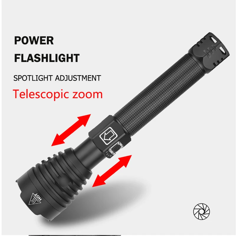 Супер мощный Xlamp XHP70.2 XHP90 светодиодный фонарь USB XHP50 лампа Zoom тактический фонарь 18650 26650 перезаряжаемый аккумулятор