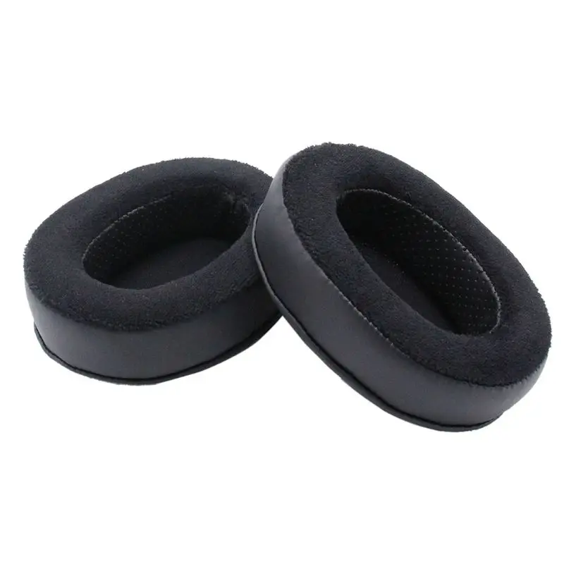 

Hybrid Memory Foam Earpad - Black PU/Velour - Suitable For Large Over Brainwavz HM5 The Ear Headphones