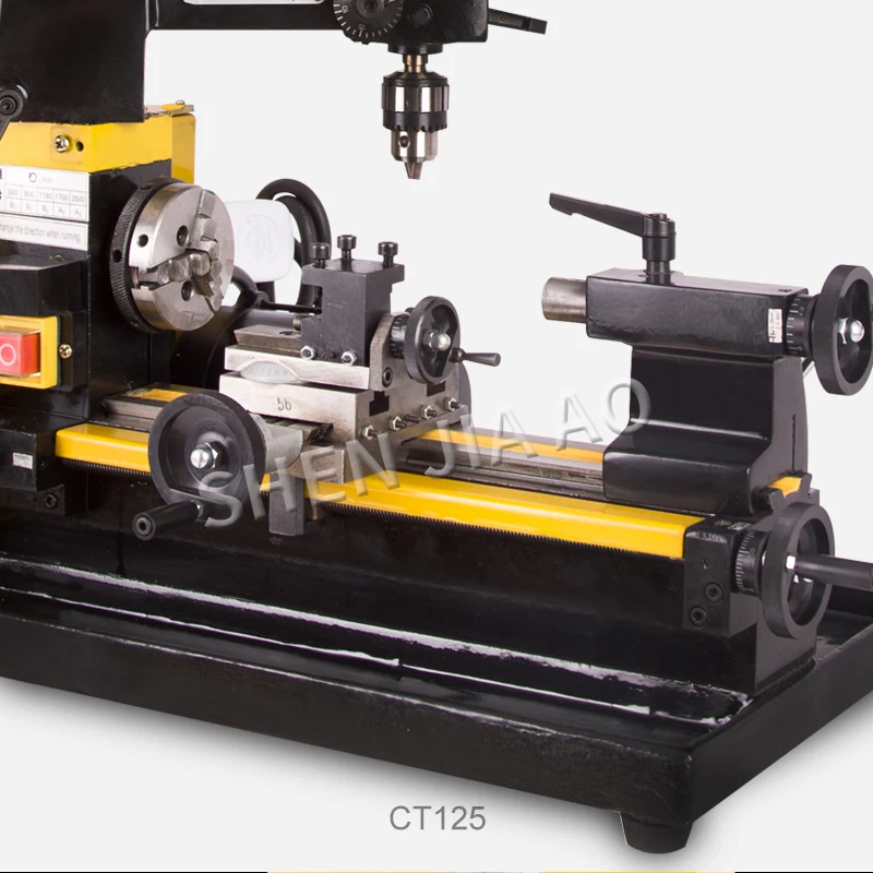 Мини токарный станок CT125 сверлильно-фрезерный 220 В инструмент обучающий