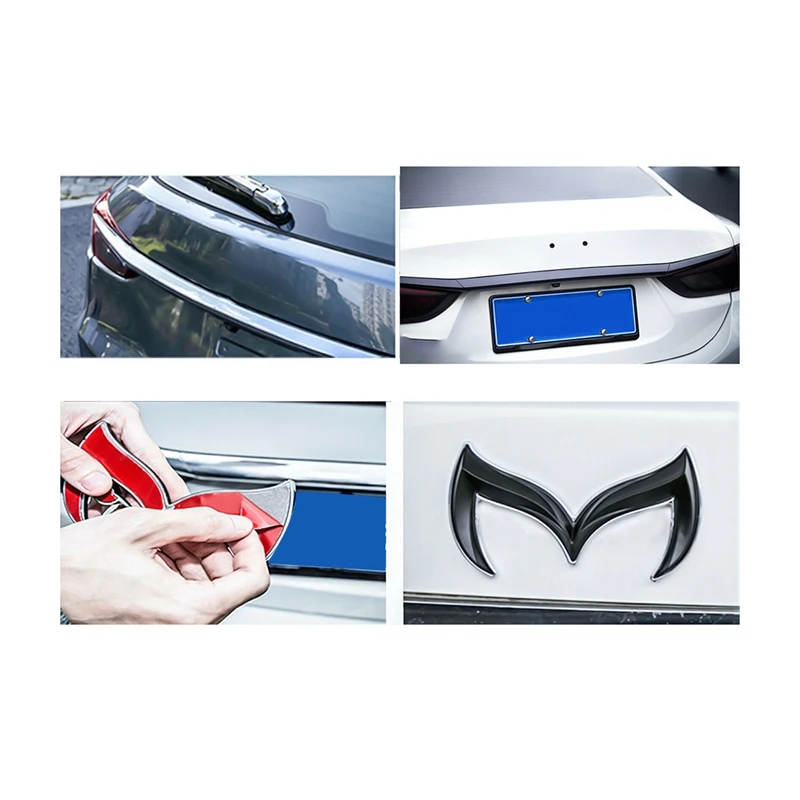 

Evil M Logo Emblem Badge Decal for Mazda All Model Car Body Rear Trunk Decal Sticker Nameplate Decor Accessories