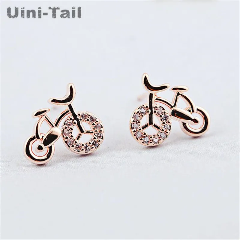 Серьги гвоздики Uini Tail из стерлингового серебра 925 пробы в виде микро набора