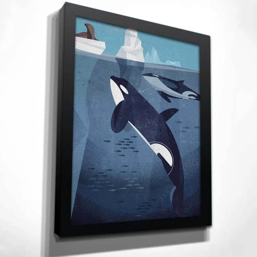 Картина Касатки красочная на холсте современный домашний декор комнаты | Дом и