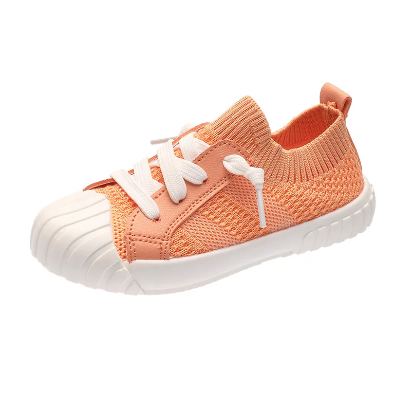 

Children girls boy Casual knitted shoes students breathable shoes 24-35 three colors