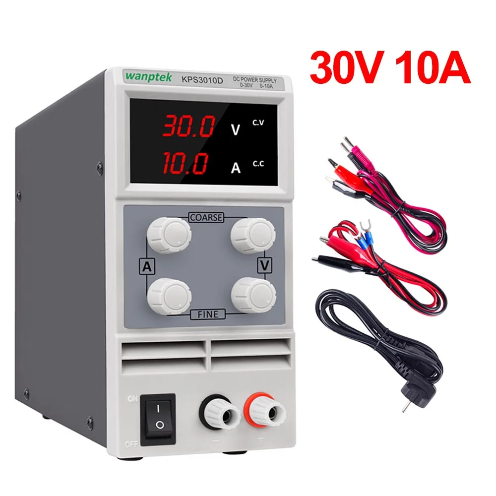 KPS 30V 10A Wanptek мини лабораторный источник питания регулируемый 60 в 5A 30 в 10A настольный источник питания Цифровой DC Регулируемый источник питания контроль 220 В - Цвет: KPS 30V 10A