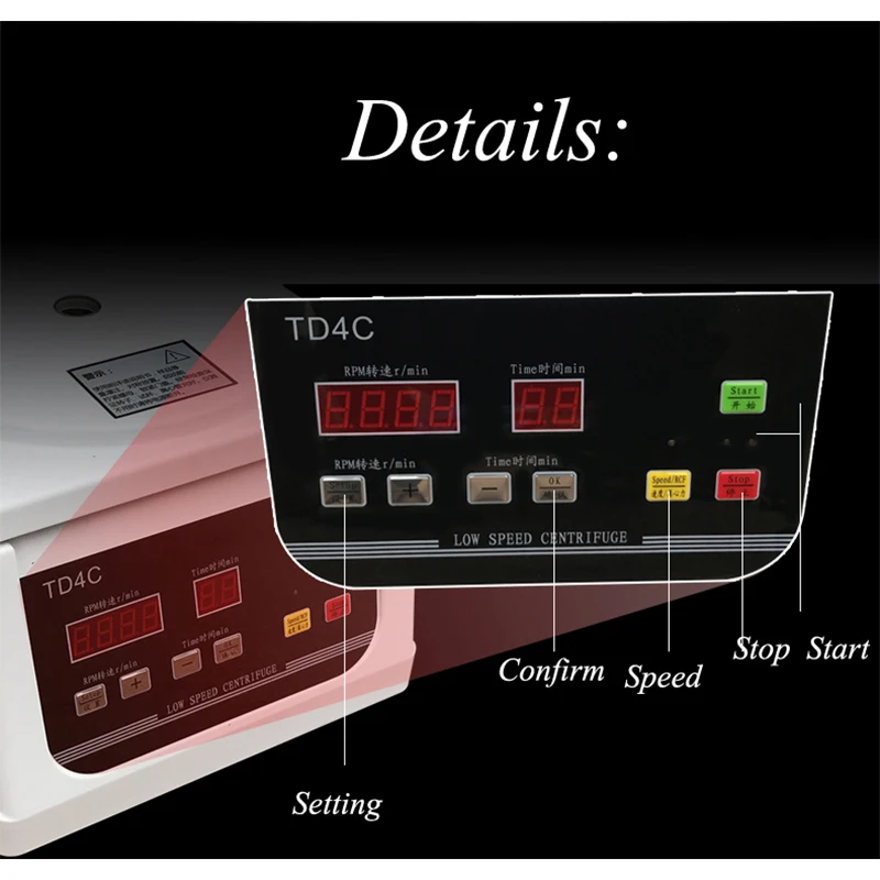 Электрическая Лабораторная центрифуга оборудование для медицинской практики prp