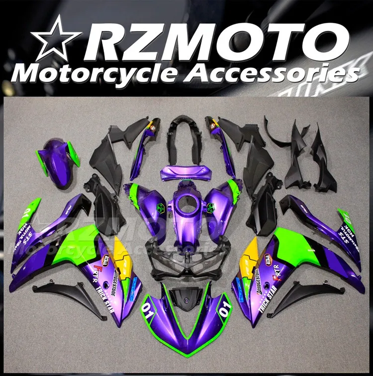 

Комплект обтекателей из АБС-пластика для YAMAHA YZF-R3 15 16 17 18 YZF-R25 R3 R25 2015 2016 2017 2018, комплект обтекателей фиолетового цвета, 4 подарка