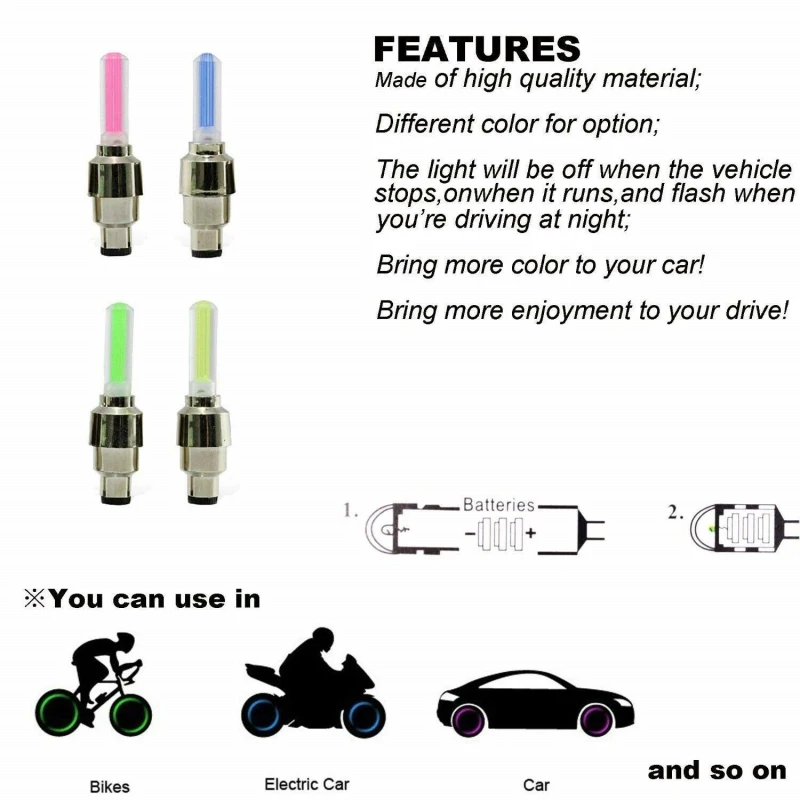 1 пара многоцветный светодиодный неоновый светильник для автомобильных и
