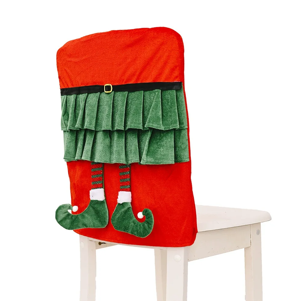 55X45Christmas эластичный Чехол для стула грецкий орех солдат зеленый ножной