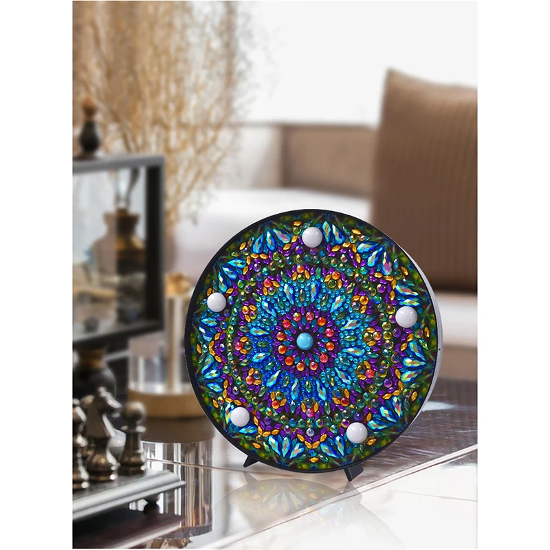 Светильник алмазная живопись лампа мандала вышивка сделай сам мультяшная