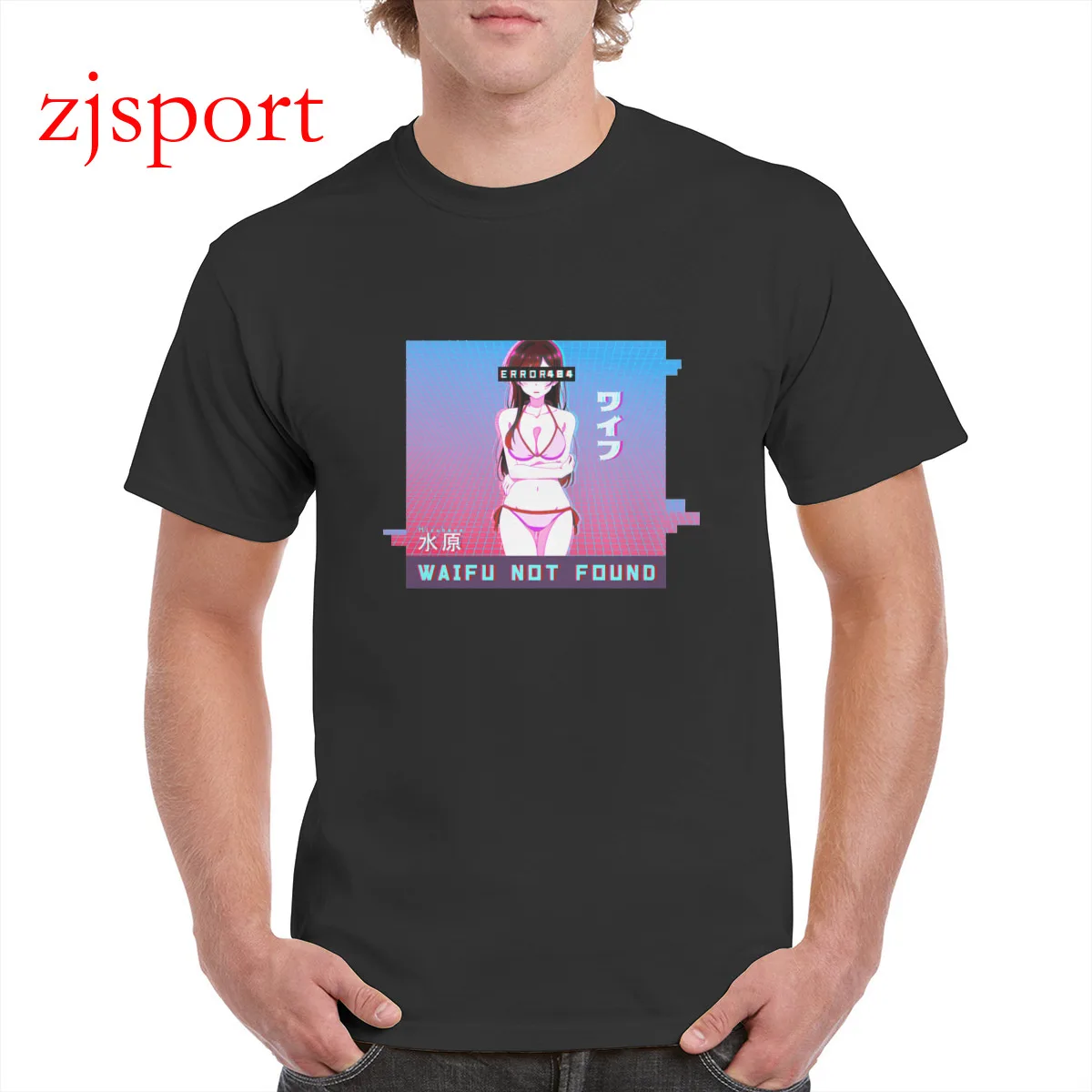 

Waifu Not Found t shirt women Aesthetic Mizuhara Kanojo Okarishimasu Top Rental Girlfriend Vaporwave T-shirts Oversized T-shirt