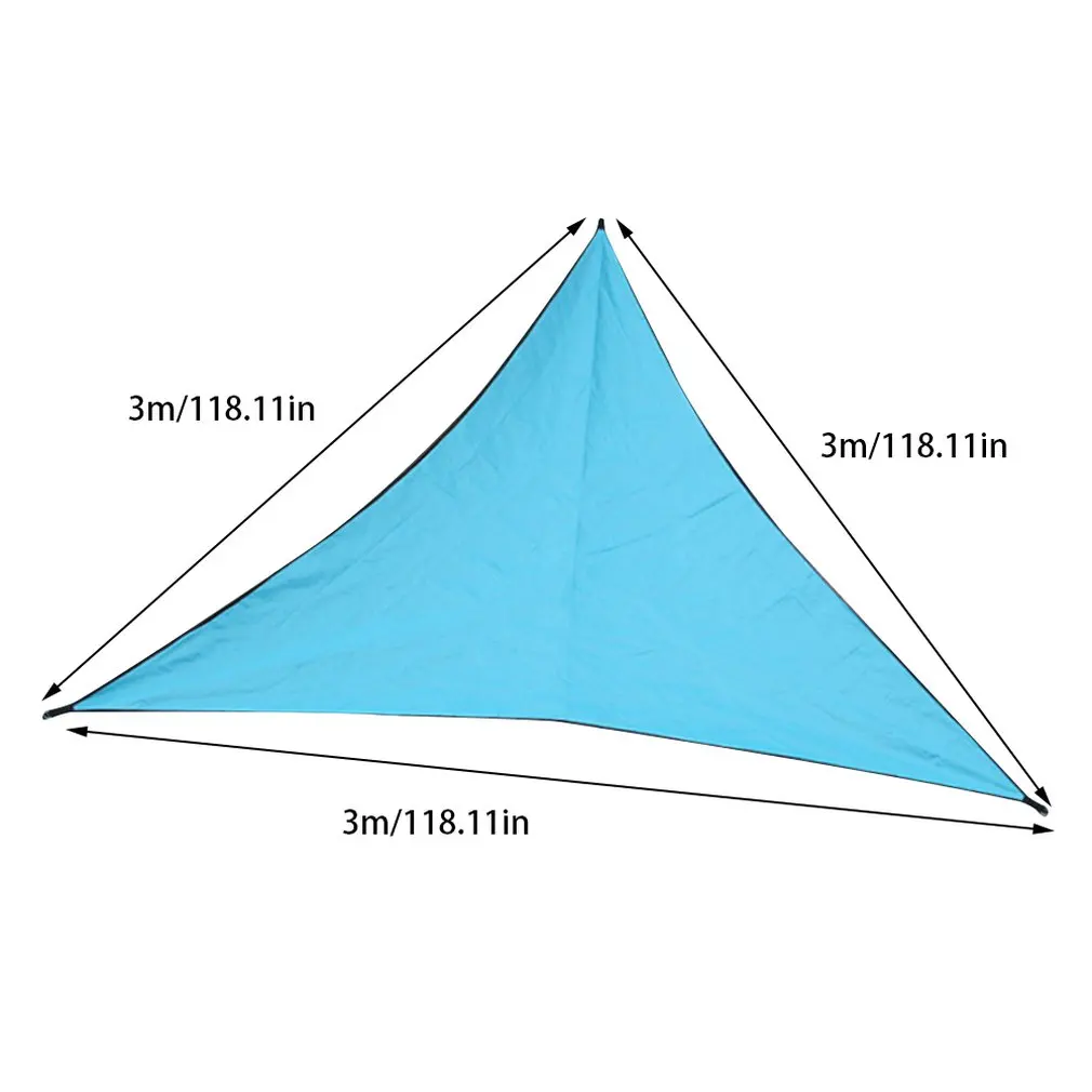 

Triangle Sun Shelter Sunshade Protection Outdoor Canopy Garden Patio Pool Shade Sail Awning Camping Picnic Tent