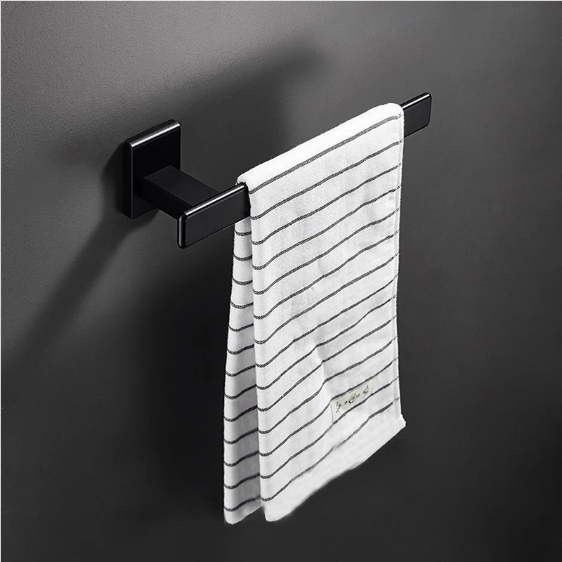 towel ring Аксессуары для ванной комнаты вешалка для полотенец Держатель для полотенец угловая полка держатель для туалетной щетки крючки для халатов черный набор аксессуаров для ванной комнаты - Цвет: towel ring