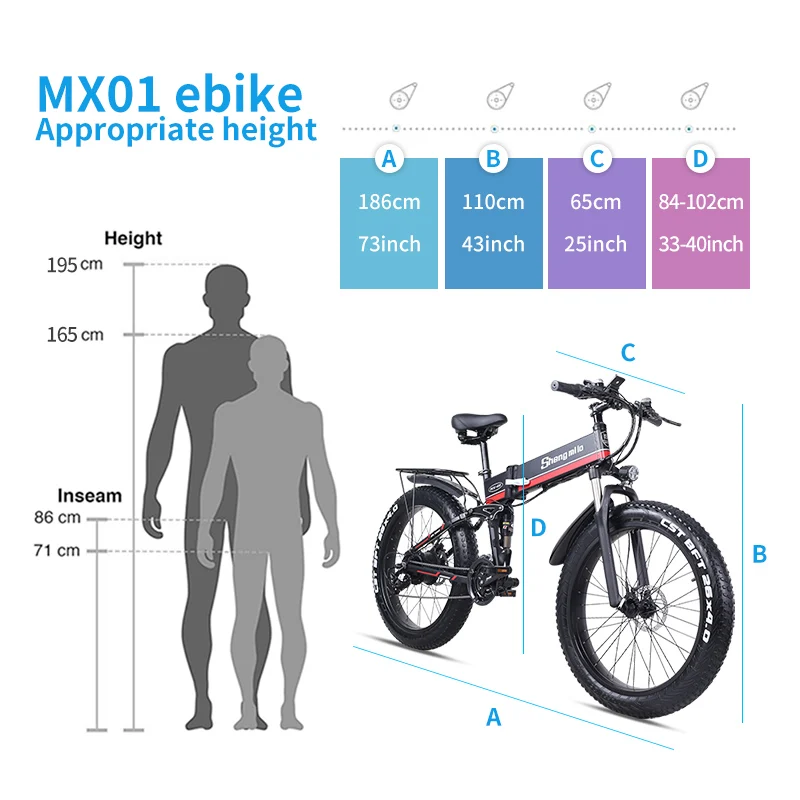 Verkaufen Elektrische Fahrrad Schnee Bike Fett Reifen 26 Zoll Motorrad E Bike 1000w 48v Elektrische Faltrad Sheng Milo Berg Erwachsenen Fahrrad
