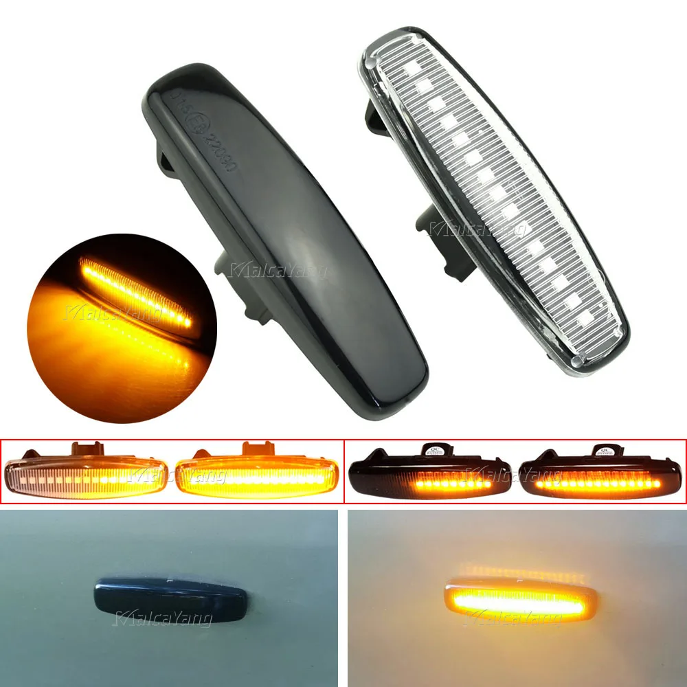 2 шт. динамический Боковой габаритный фонарь поворота светильник для Infiniti EX25 EX35