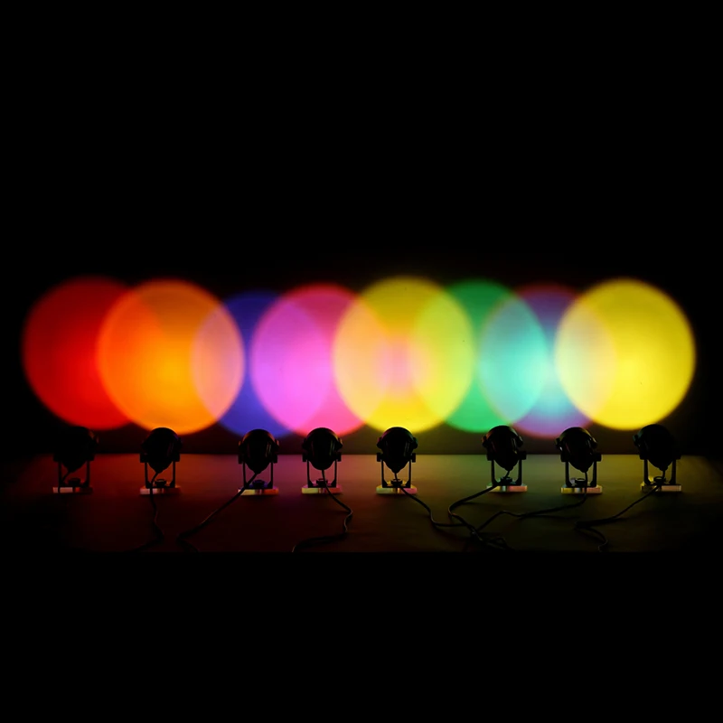 

Projection led Night Lights USB 5V AC85-265V Live Broadcast Background Projector Atmosphere Rainbow Lamp Decoration For Bedroom