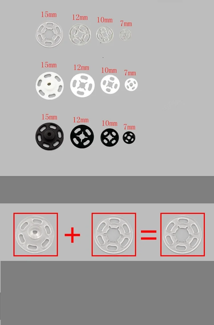 Новая цветная невидимая кнопка для шитья 50 шт./лот аксессуары одежды сделай