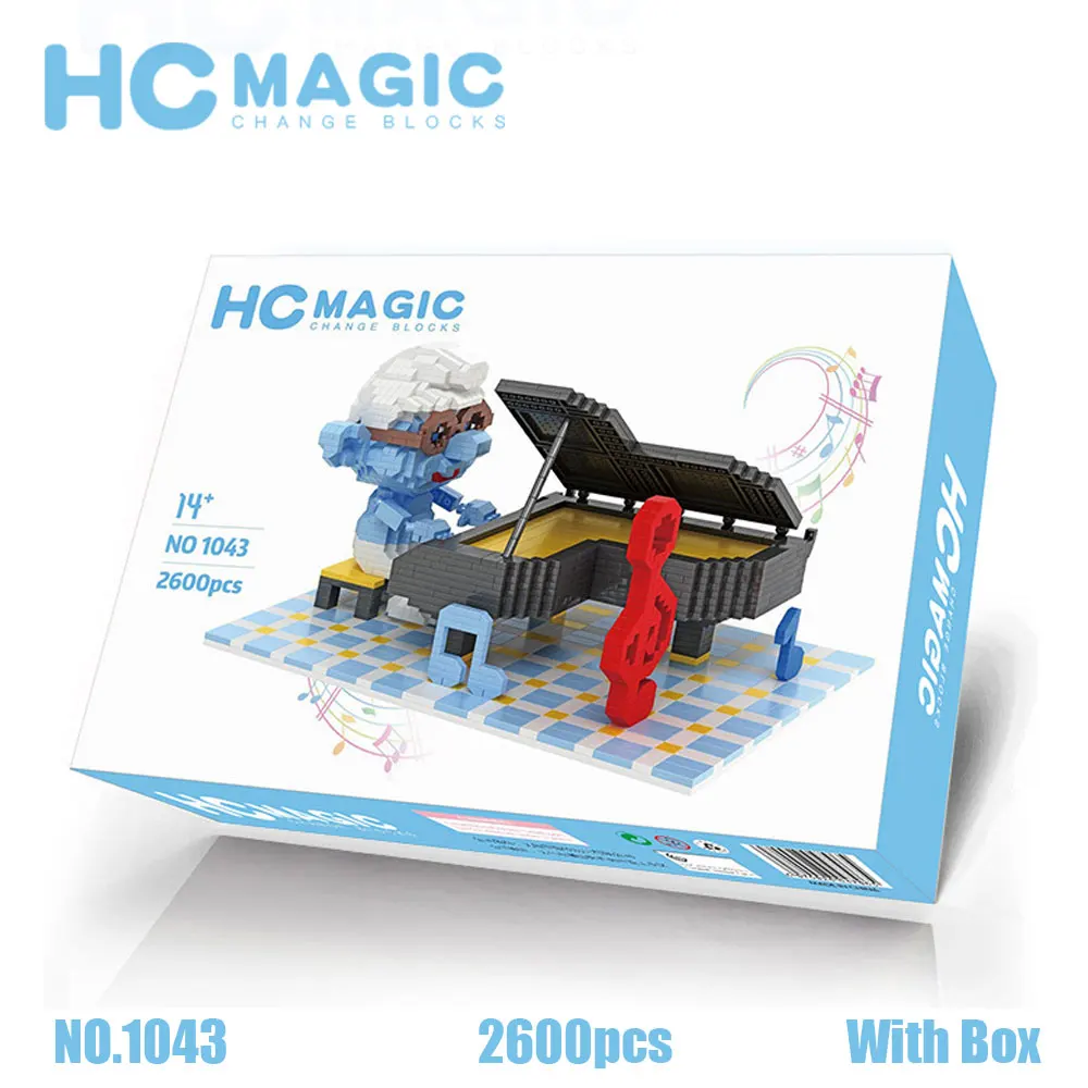 HC магический Алмаз строительные блоки эльф АНИМЕ Diy фигурки оптом игрушки хобби Образовательные Подарки экшн пластиковая Сборная модель - Цвет: 1043 With Box
