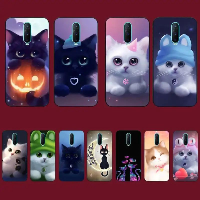 

TOPLBPCS Cute Animal Cat Phone Case for Vivo Y91C Y11 17 19 53 81 31 91 55 V17 11i 9 fot oppo