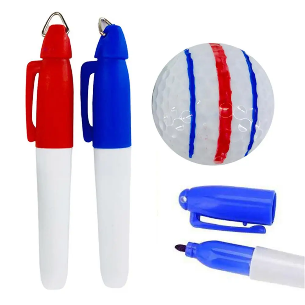 

Triple Track Golf Ball Line Marker Pen Template Alignment Marks Tool Putting Positioning Aids Outdoor Golf Training Sport Tools