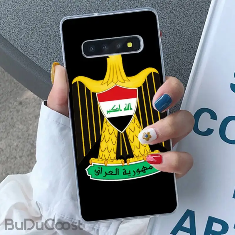 

Riccu Iraqi Iraq Flag Phone Case for Samsung S20 plus Ultra S7 edge S8 S9 plus S10 5G lite 2020