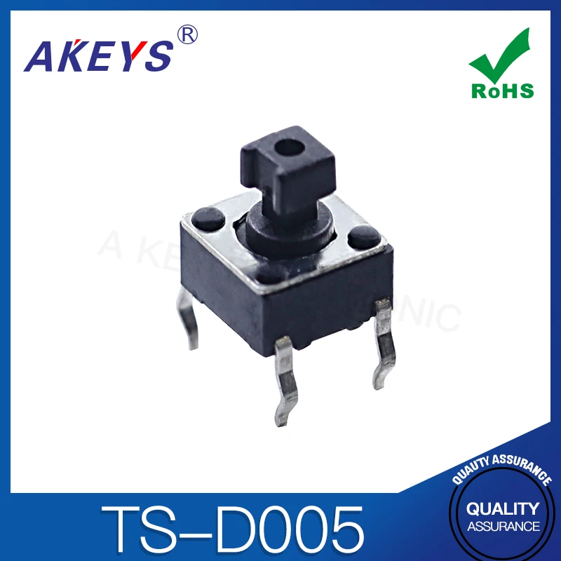 TS-D005 Key High life copper pin 4 tap switch connector 6 * 7.3 Square Head 2.4 | Switches