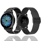 Ремешок из нержавеющей стали для Samsung Galaxy Watch Active 2 4044 мм, браслет 20 мм, металлический браслет для Galaxy 42 мм Gear Sport Correa