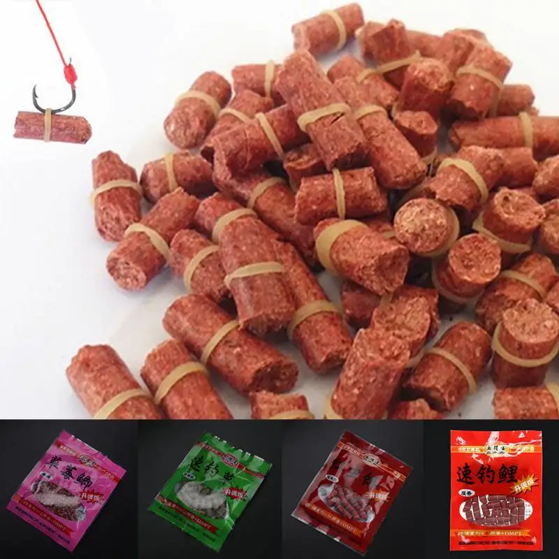 60 70 штук пакет приманки Красный запах трава наживка для ловли Карпов грубые