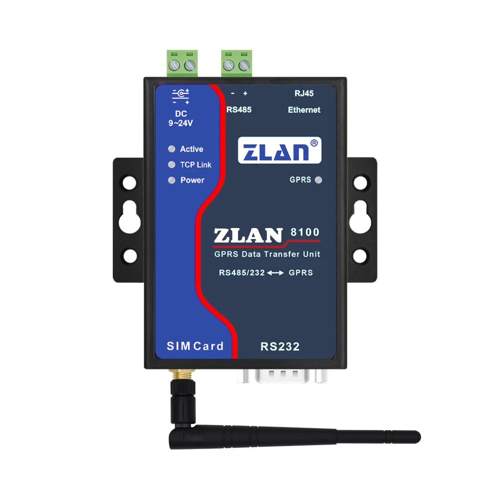 ZLAN8100 RS232 RS485 к GSM модем GPRS Ethernet 2G последовательный порт серверный маршрутизатор| |
