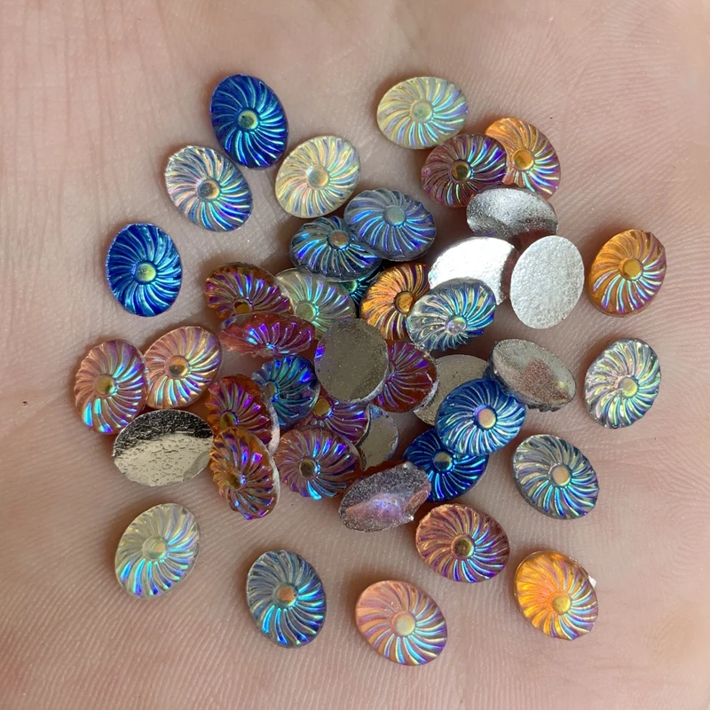 80 шт. декоративные Стразы для ногтей 6 х8 мм|Стразы| |