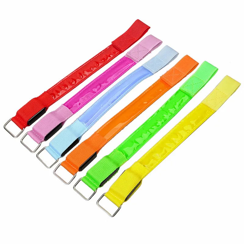 

2 Pcs Led Arm Leg Cycling Safety Light Running Party Concert Glowing Arm Band MTB Bicycle Riding Warning Portable Wristband