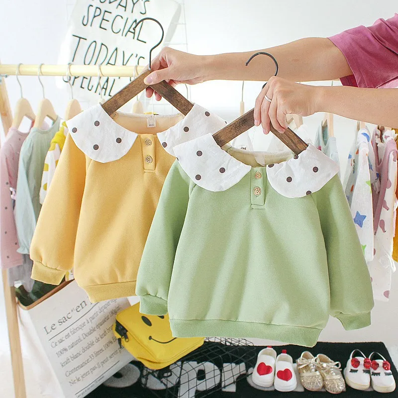 Коллекция 2019 года осенне-зимняя детская футболка топы для девочек детский