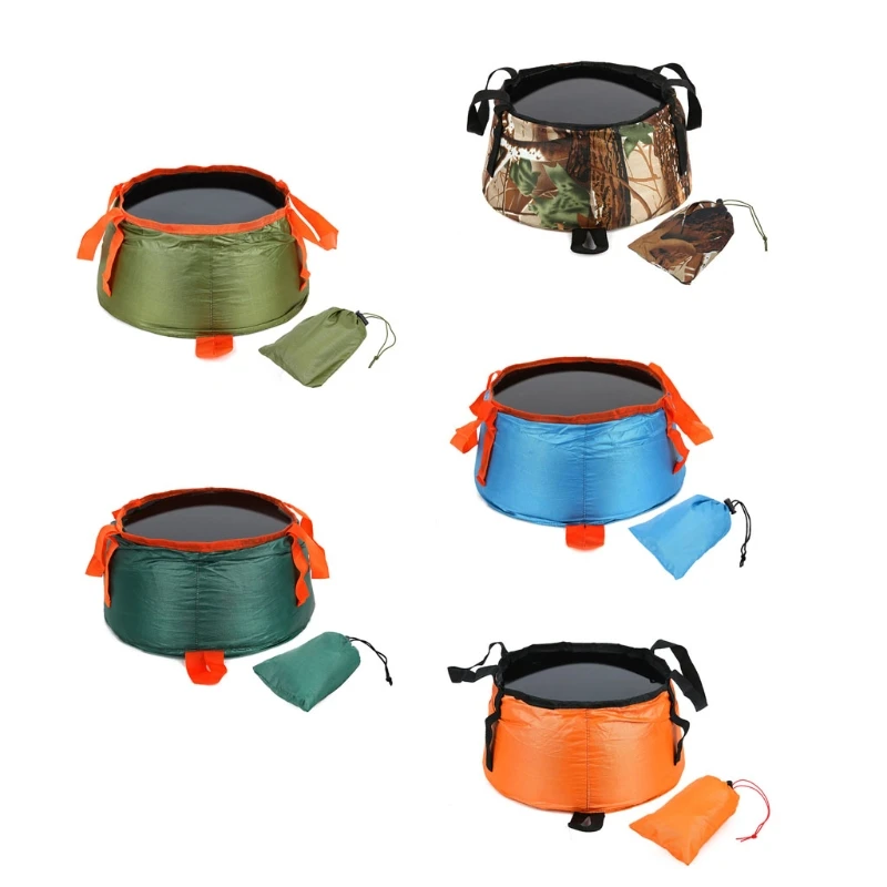 

Outdoor Folding Water Basin Hiking Portable Collapsible Bucket Water Container