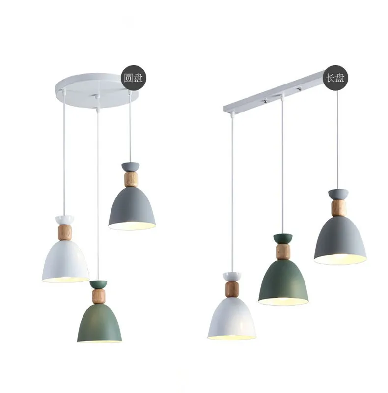 

Nordic Pendant Lights Wood Hanging Lamp Simple Pendant Lamp for Living Room Bedroom Kitchen Dining Room decor hanging lamp E27