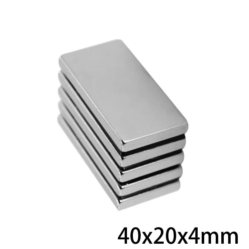 2 ~ 30 шт 40x20x4 мм блок мощные магниты толщина 4 неодимовый магнит Сильные Постоянные