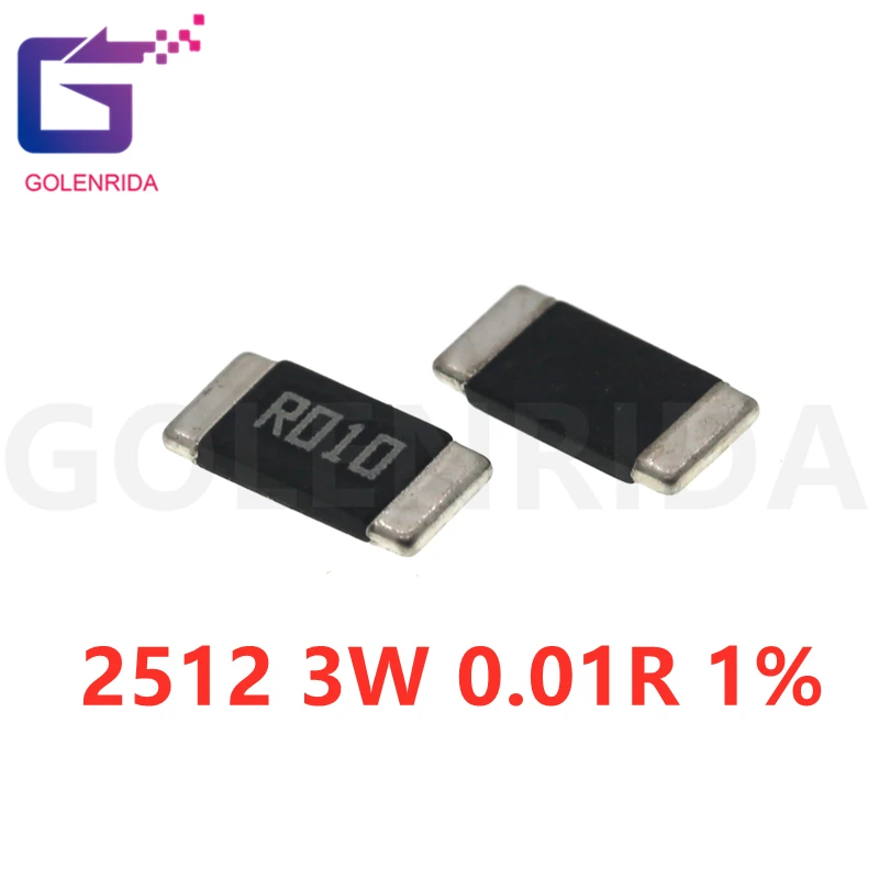 

50PCS 2512 SMD Resistor 1% alloy resistor 0.01R 0.01 ohm 10mR R010 3W