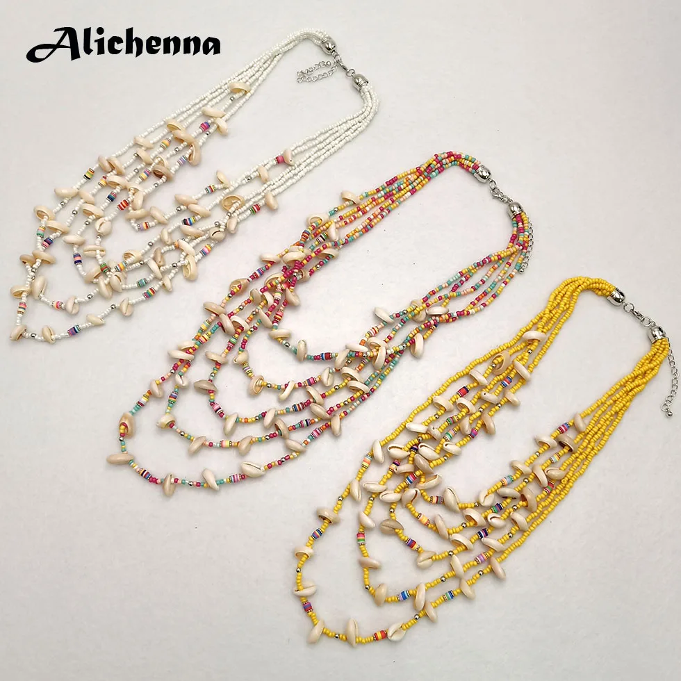 Массивное женское колье ювелирные изделия яркое 5 слойное короткое модное