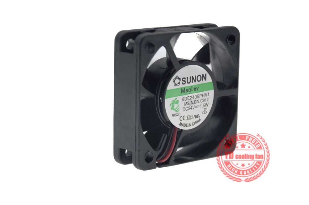 Подержанный охлаждающий вентилятор SUNON KDE2405PHV1 5015 5 см 24 В 1 Вт 2 линии magleo| |