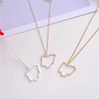 30 outline africa nigeria map country necklace hollow state geography island city hometown souvenir pendant necklace jewelry