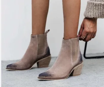 

Ботильоны из натуральной кожи для женщин, ботинки на высоком каблуке, привлекательные с острым носком, красивые зимние женские ботинки, Botte ...