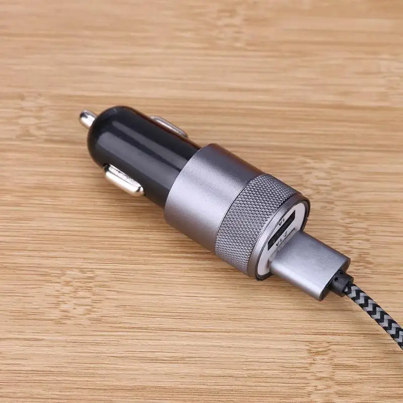 Металлическое двойное зарядное устройство USB из алюминиевого сплава А |