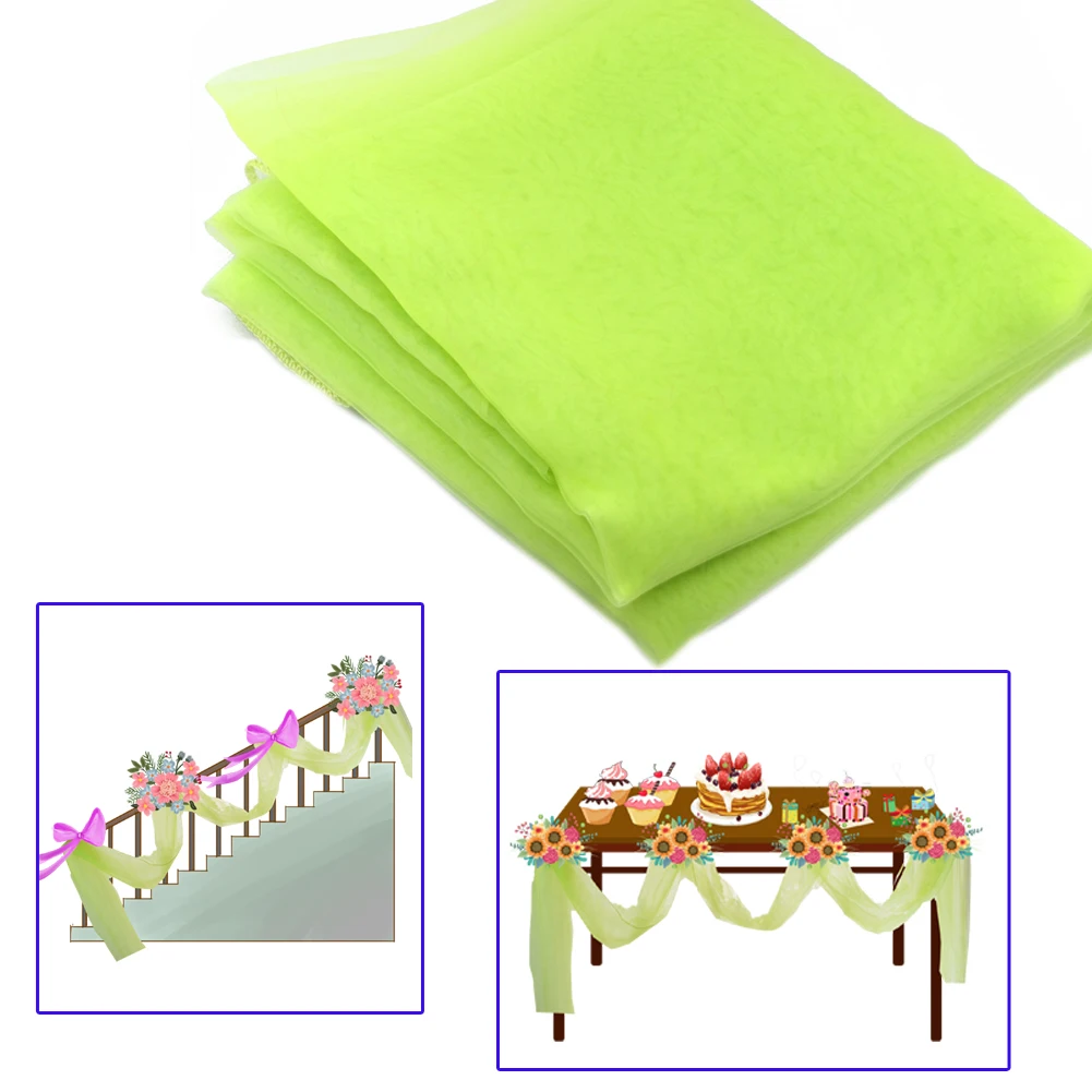 Фотофон из органзы 1 35 х 5 м романтическая свадебная скатерть декор арка для