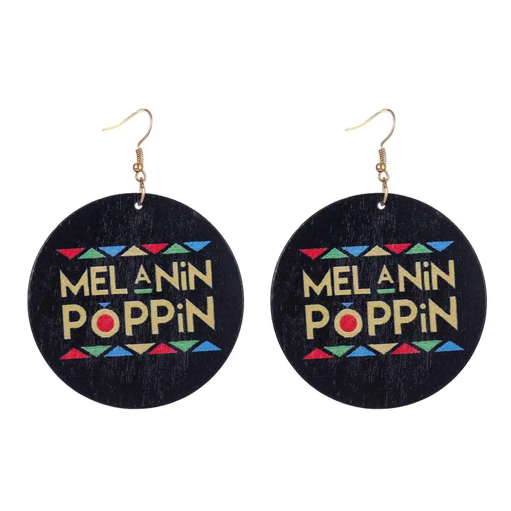 Дерево Африка сильная королева черный совершенство красота буквы Корона Серьги