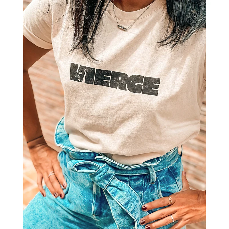 

Letter Print T-shirt 2022 Summer Women Clothes Elegant Round Neck Short Sleeve Tee Tshirt Female Vintage Casual Cotton Tshirts
